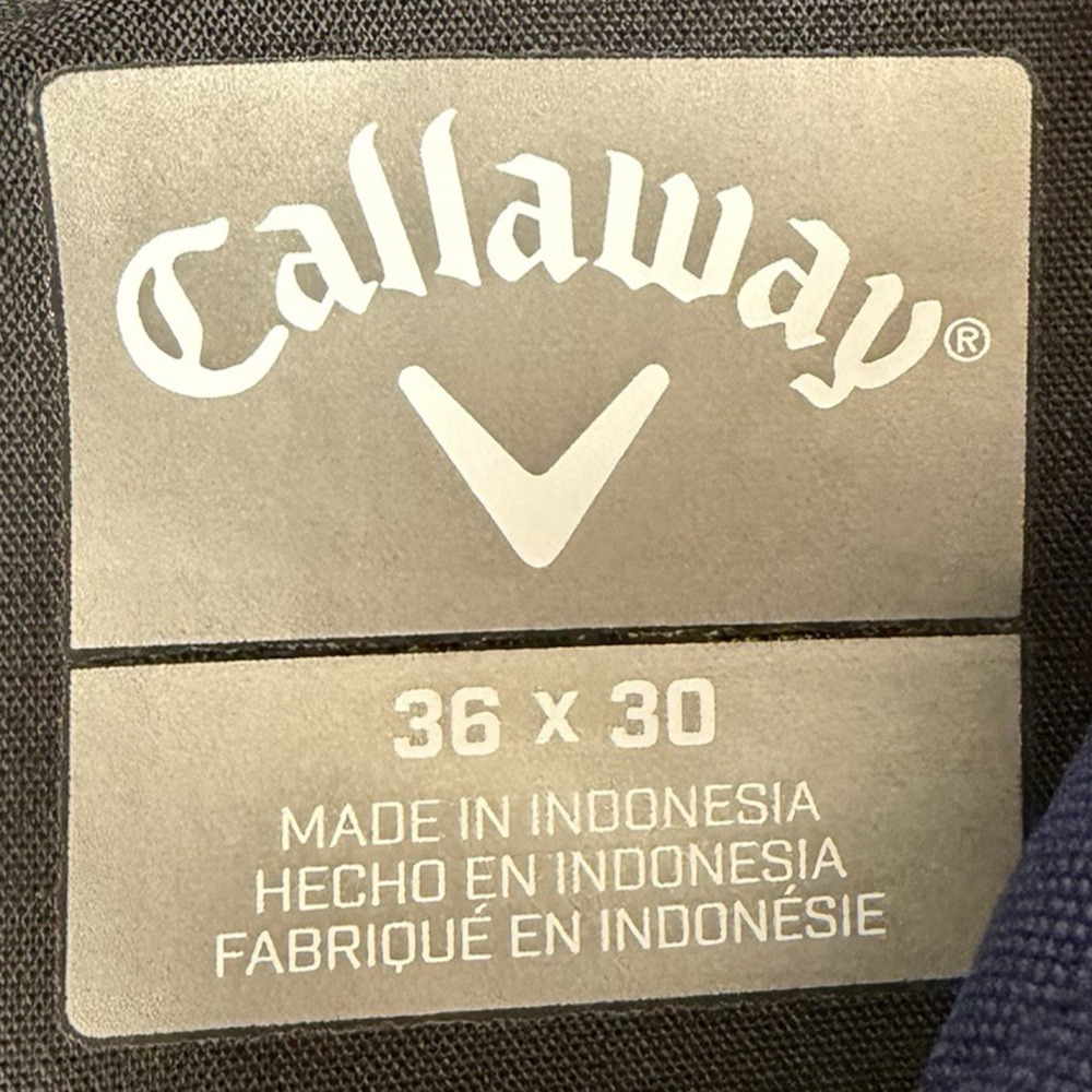 Callaway Performance Opti Dri Men's Golf Pants Sz 36x30 Stretch Chino Straight - Picture 3 of 10